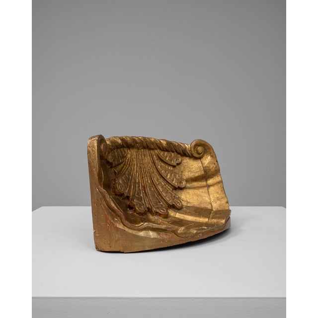1800s French Gilded Wood Ornament For Sale - Image 4 of 18