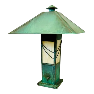 Arts and Crafts Copper Lamp