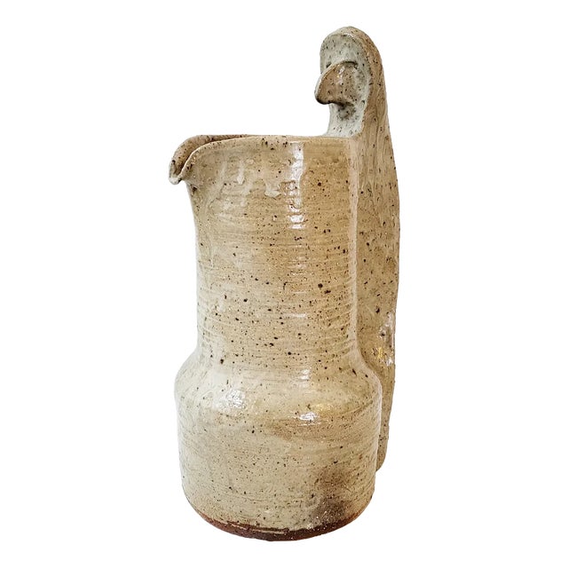 Large French Anthropomorphic Vase in Sandstone, 1960s For Sale