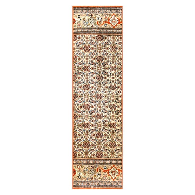 Condition: Vintage Circa: 1980s Origin: Persia Design: Tabriz Taba Tabai Actual size: 2'7" x 9'6" Thickness: 1/4" Color:...