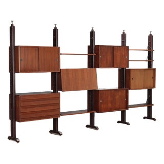 Vintage Wall Bookcase, 1960s For Sale