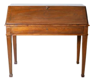 Louis XVI writing desk in walnut. 18th century