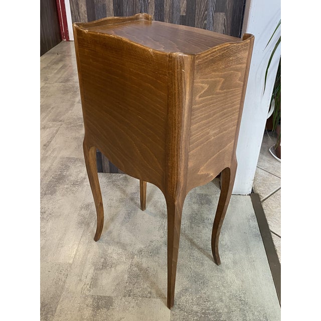 Louis XV Style Bedside Table with Drawer and Niche, 1950s For Sale - Image 16 of 18
