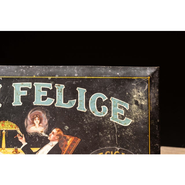 1920s Antique "San Felice" Cigar Toc Sign For Sale - Image 5 of 9