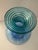 Contemporary Late 20th Century Blue Glass Vase With Green Spiral Coil Pattern, Blenko For Sale - Image 3 of 6
