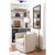 Knox Leather Rectangle Mirror brings gently curved corners to a handsome angular frame. Perfect over a dresser or...