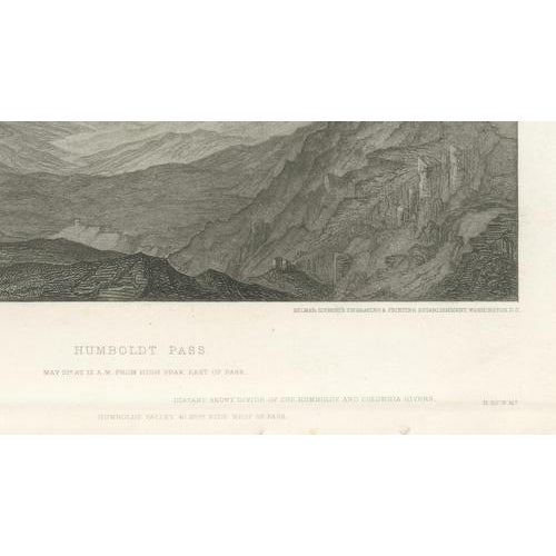 Mid 19th Century After C. Schumann, Humboldt Pass, Great Basin Nevada, Engraving, 1855 For Sale - Image 5 of 11