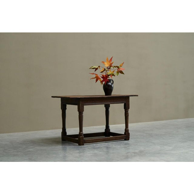 Wabi Sabi Style Refectory Side Table in Oak, Early 19th Century For Sale - Image 4 of 18