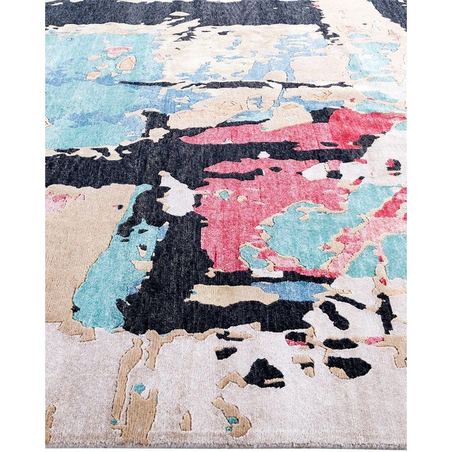 Solo Rugs Modern, One-of-a-Kind Hand-Knotted Area Rug - Brown, 8' 0" x 9' 10" For Sale - Image 4 of 8