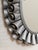 Mid 20th Century Sunburst Silver Metal Oval Mirror For Sale In Los Angeles - Image 6 of 7