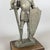 Wood Vintage Medieval Knight Statue in Armor with Sword and Shield on Wooden Base from Artigianale, 1950s For Sale - Image 7 of 11