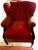 1980s French Napoleon III Wingback Armchairs and Ottoman For Sale - Image 12 of 12