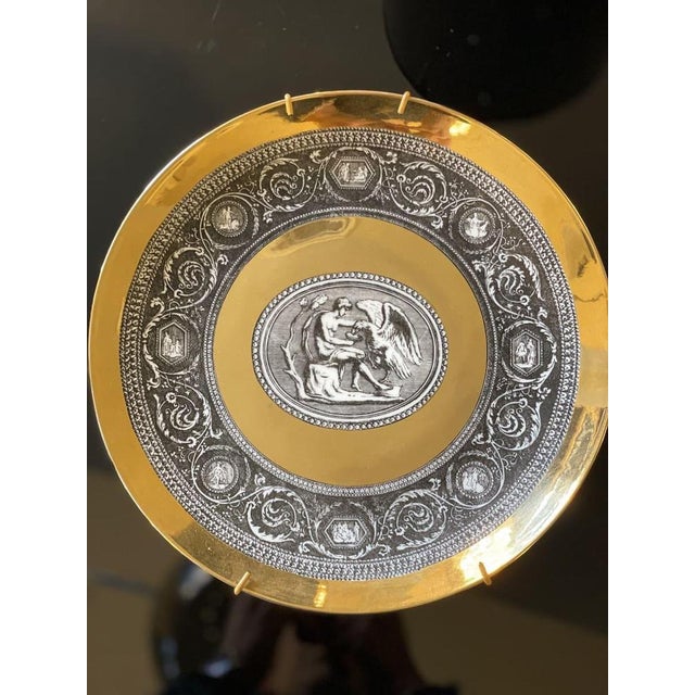Cammei Mythological Collection Plates in Ceramic and Gold Leaf, 1960s, Set of 6 For Sale - Image 10 of 18
