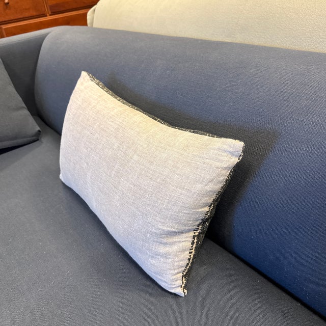 2010s Bespoke Geometric Woven Lumbar Pillow For Sale - Image 5 of 12