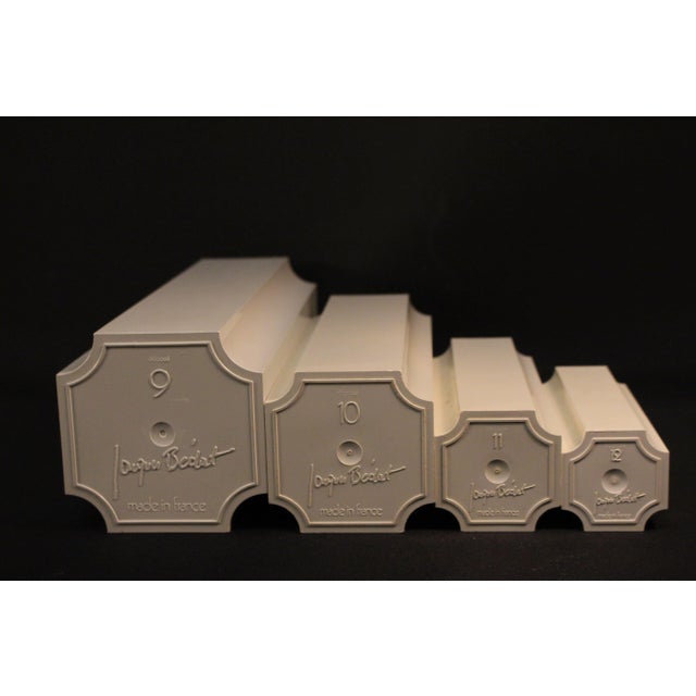 Plastic Tiered Cream Vases by Jacques Bedat, 1970s, Set of 4 For Sale - Image 7 of 10
