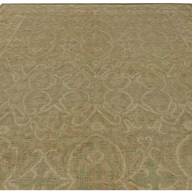 Modern Modern Tabriz Design Brown and Beige Handmade Wool Rug by Doris Leslie Blau For Sale - Image 3 of 6