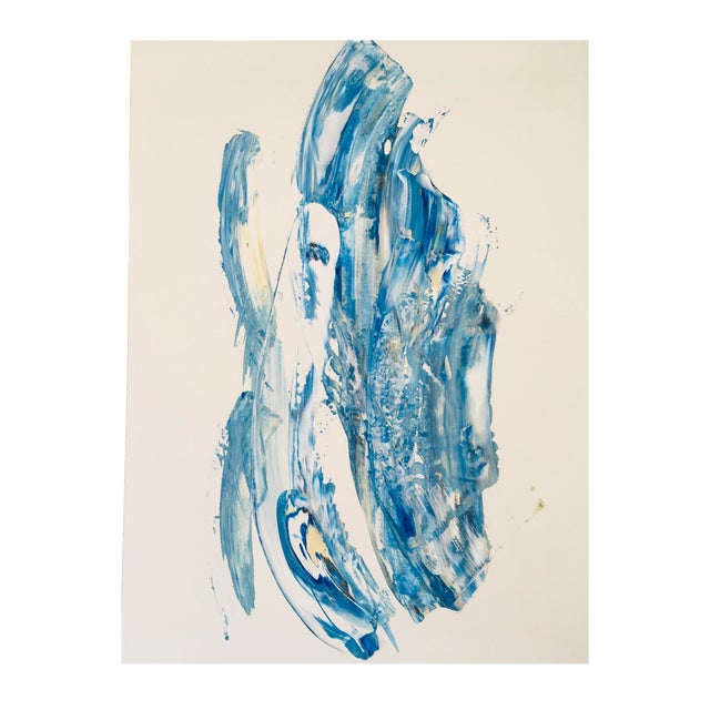 "Clear Sky" Contemporary Abstract Acrylic Painting For Sale