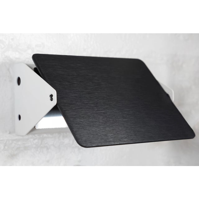 Black Charlotte Perriand 'Applique á Volet Pivotant' Wall Light in Black and White For Sale - Image 8 of 13