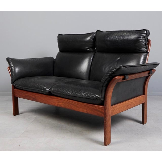 Two-Seater Sofa by Illum Wikkelsø for Dreipunkt International, 1960s For Sale - Image 4 of 8