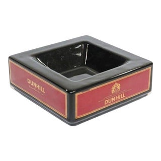 Dunhill Cigar Ashtray Catchall England Black and Red Collectible 1970 For Sale
