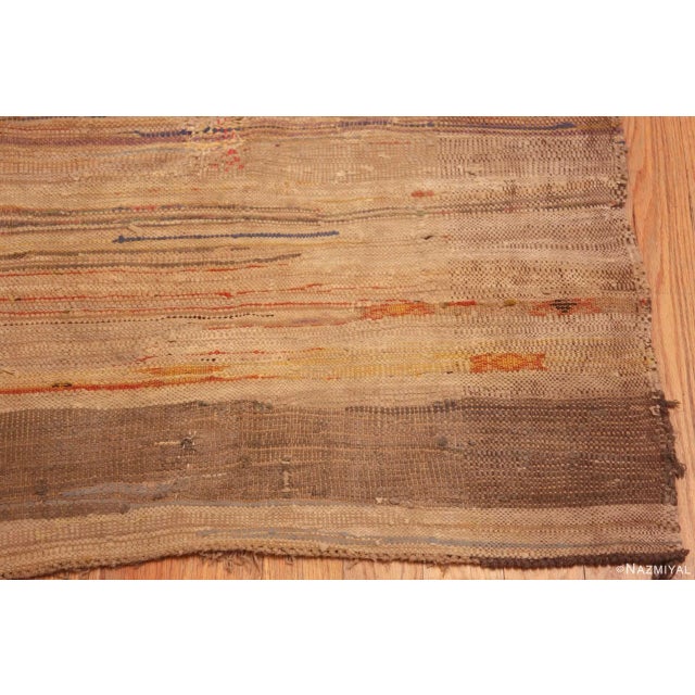 Nazmiyal Collection Rust Earth Tones Vintage Moroccan Kilim Rug For Sale In New York - Image 6 of 7