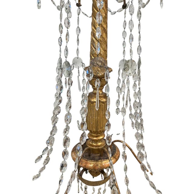 Wood 18th Century Genoa Genovese Chandelier For Sale - Image 7 of 8