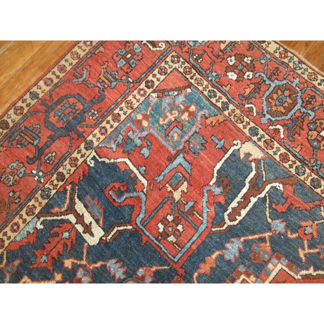 Antique Heriz Rug - 9'11" x 14'1" For Sale - Image 9 of 12