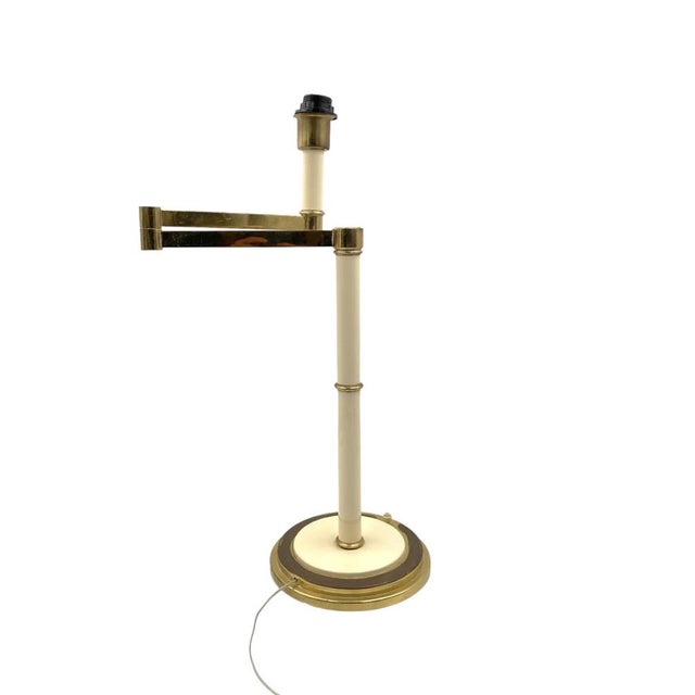 Hollywood Regency Brass Table Lamp by Tommaso Barbi, 1970 For Sale - Image 11 of 14