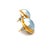 Contemporary 18ct Yellow Gold Mabe Tahitian Pearl Earrings 17mm 10.26g, A Pair For Sale - Image 3 of 7