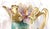 1940s Shaped Chocolate Pot With Dimensional Flower Details and No Lid For Sale - Image 4 of 8