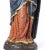 Our lady with child Jesus savior of the world 17th century Portuguese sculpture in polychrome and gilded wood. Repaints....