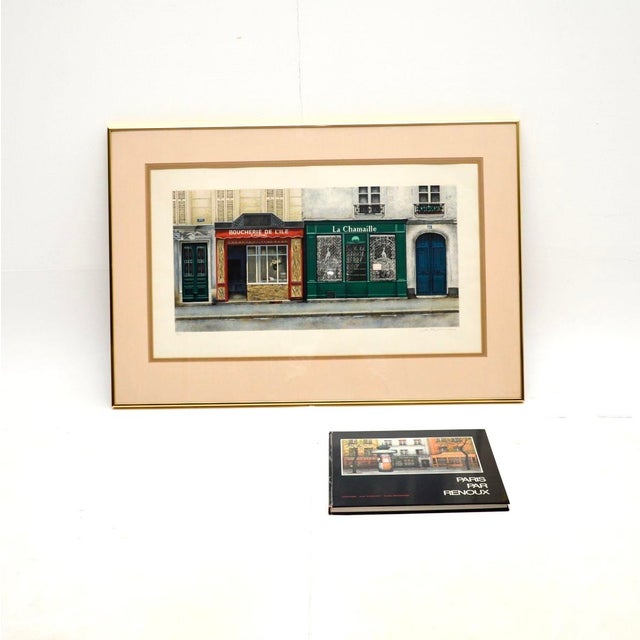 A gorgeous original signed lithograph by Andre Renoux, with a matching coffee table book. This is titled ‘Boucherie de...