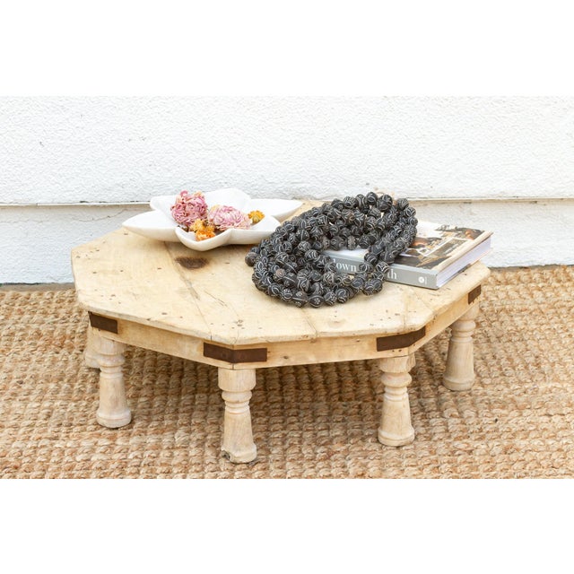 Large Bleached Wood Bajot Table For Sale - Image 9 of 9