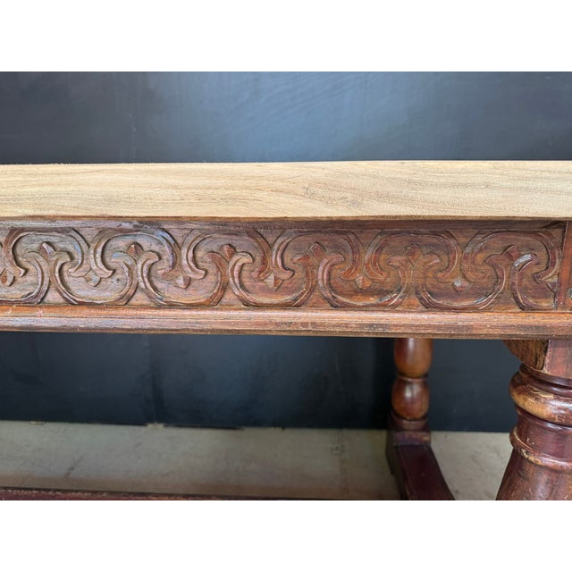 Farmhouse Dining Table, 1920 For Sale - Image 9 of 16