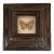 Antique Petite Common Jester Butterfly in Wood Frame For Sale