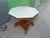 Antique English Mahogany Marble Top Accent Table For Sale - Image 4 of 5