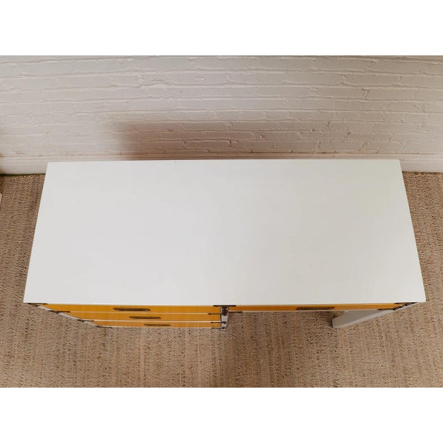 Mid 20th Century Campaign Mustard Desk For Sale - Image 4 of 10