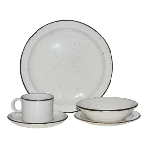 1980s Stonehenge Midwinter Creation Dinner Plate, Desert Plate, Bowl, Mug/Saucer Set- 5 Pieces