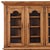A handsome Belgian two-piece breakfront cabinet crafted in solid oak, dating to circa 1940. This substantial case piece...