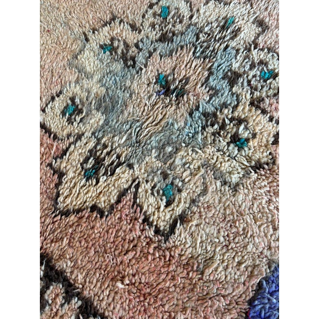 1980s 1980s Mid-Century Moroccan Moroccan Boujad Wool Rug For Sale - Image 5 of 7