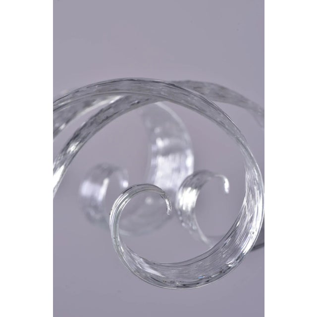 Fancy Murano Glass Art Deco Chandelier For Sale - Image 12 of 13