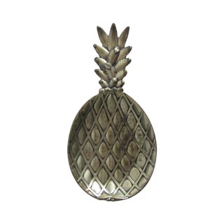 Silver-Plated Pineapple Catchall For Sale