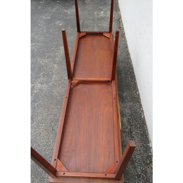 C F Danish Modern Long Tall Coffee Table Low Console For Sale - Image 4 of 12