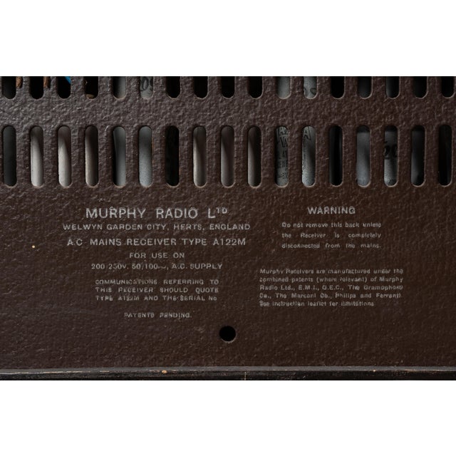 Wood Vintage A122m Radio by Murphy For Sale - Image 7 of 10