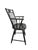 Hitchcock Vintage Black Painted Windsor-Style Armchair With Gold Pinstriping and Tablet Back For Sale - Image 4 of 12
