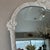 Mid 20th Century Large White Ornate Wall Mirror For Sale - Image 5 of 8