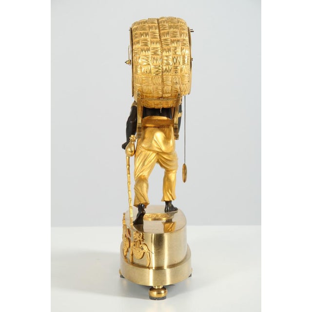 Black Early 19th Century French Mantel Clock, 1810s For Sale - Image 8 of 13