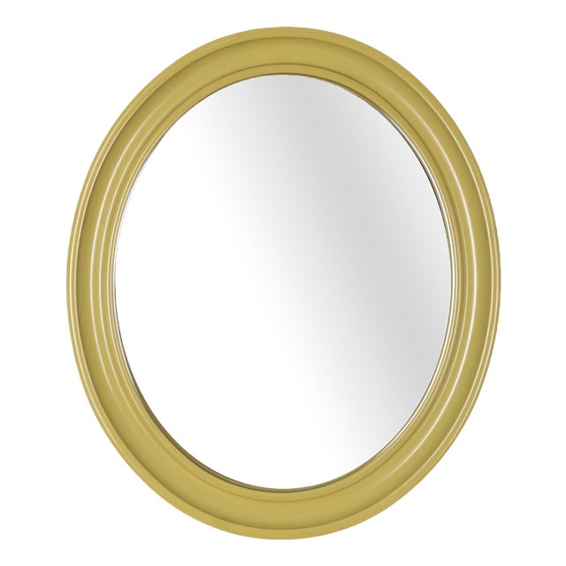 Vintage Green Plastic Wall Mirror from Carrara Matta, 1970s For Sale