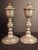 American Pair Antique 1840s Freeman Porter Pewter Whale Oil Lamps Westbrook Maine No. 1 For Sale - Image 3 of 17