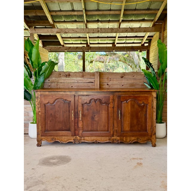 Late 19th Century French Provincial Louis XV Walnut Three-Door Enfilade For Sale - Image 12 of 12